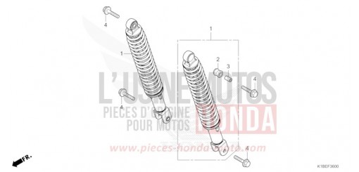 COUSSIN ARRIERE NSS350AR de 2024